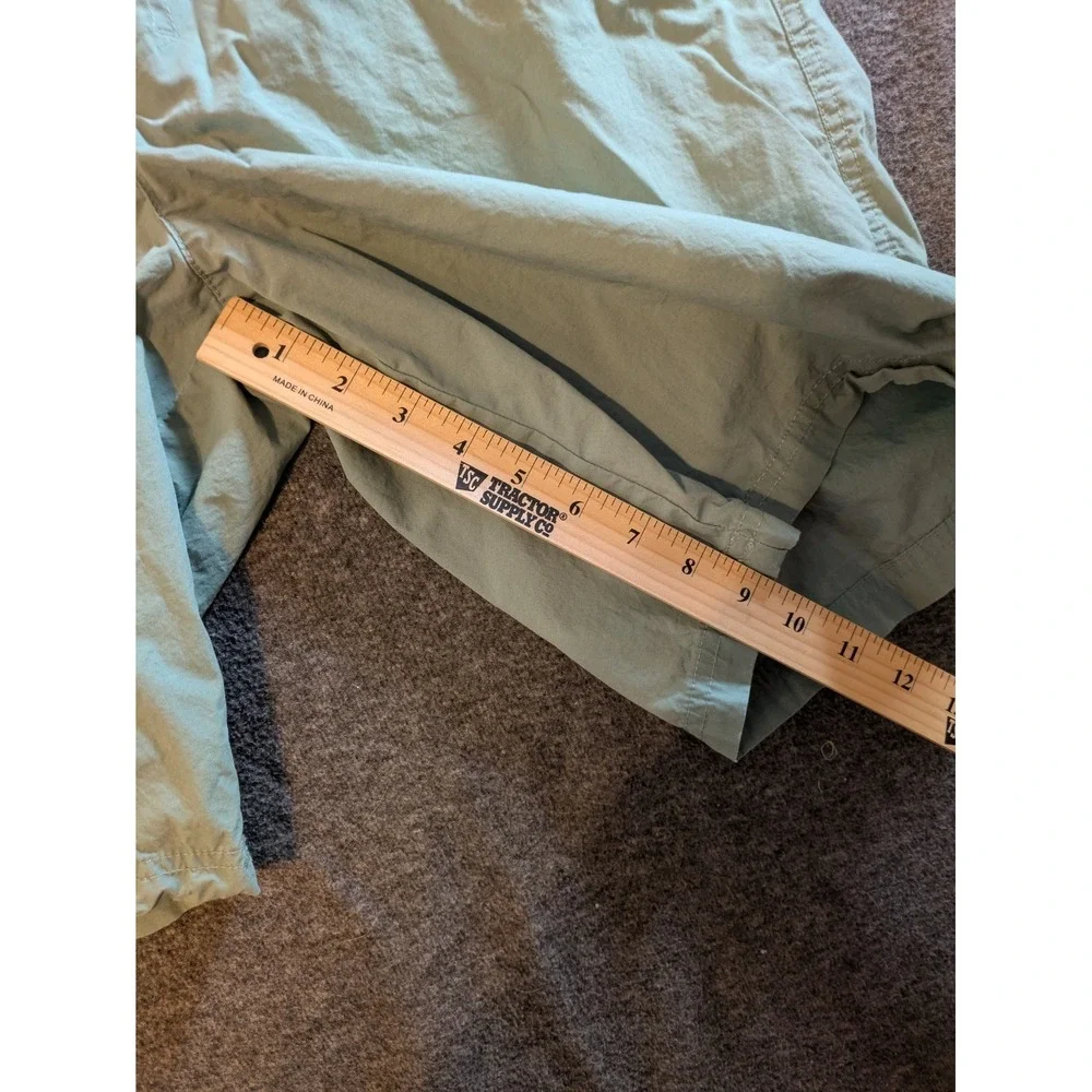 Columbia Mens Shorts Hiking Size 34 Lightweight Light Green